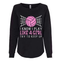 Funny Volleyball Design For Women Volleyball Player Womens California Wash Sweatshirt