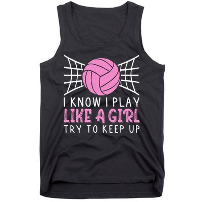 Funny Volleyball Design For Women Volleyball Player Tank Top