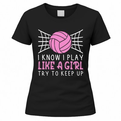 Funny Volleyball Design For Women Volleyball Player Women's T-Shirt