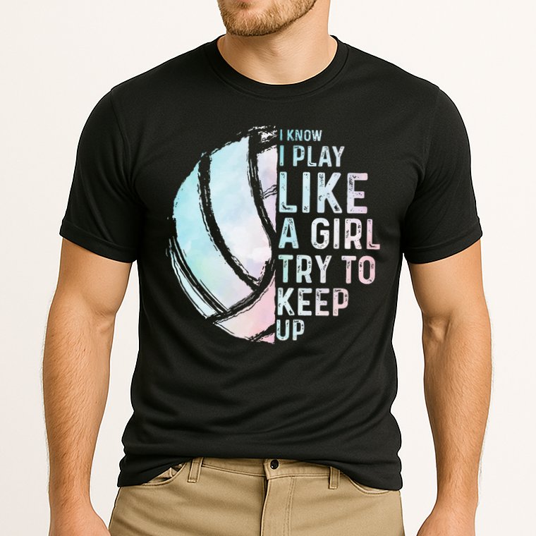 Funny Volleyball Design Women Teen Sports Lovers Cooling Performance Crew T-Shirt