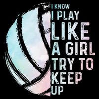 Funny Volleyball Design Women Teen Sports Lovers Cooling Performance Crew T-Shirt