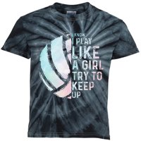 Funny Volleyball Design Women Teen Sports Lovers Kids Tie-Dye T-Shirt