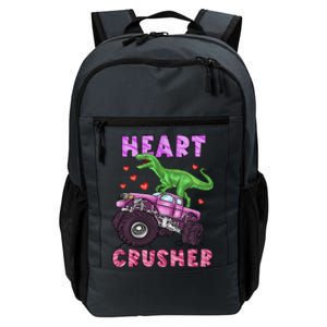 Funny Valentines Day Graphic Gift Heart Dinosaur Crusher Meaningful Gift Daily Commute Backpack