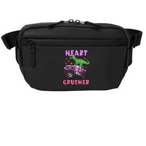 Funny Valentines Day Graphic Gift Heart Dinosaur Crusher Meaningful Gift Crossbody Pack