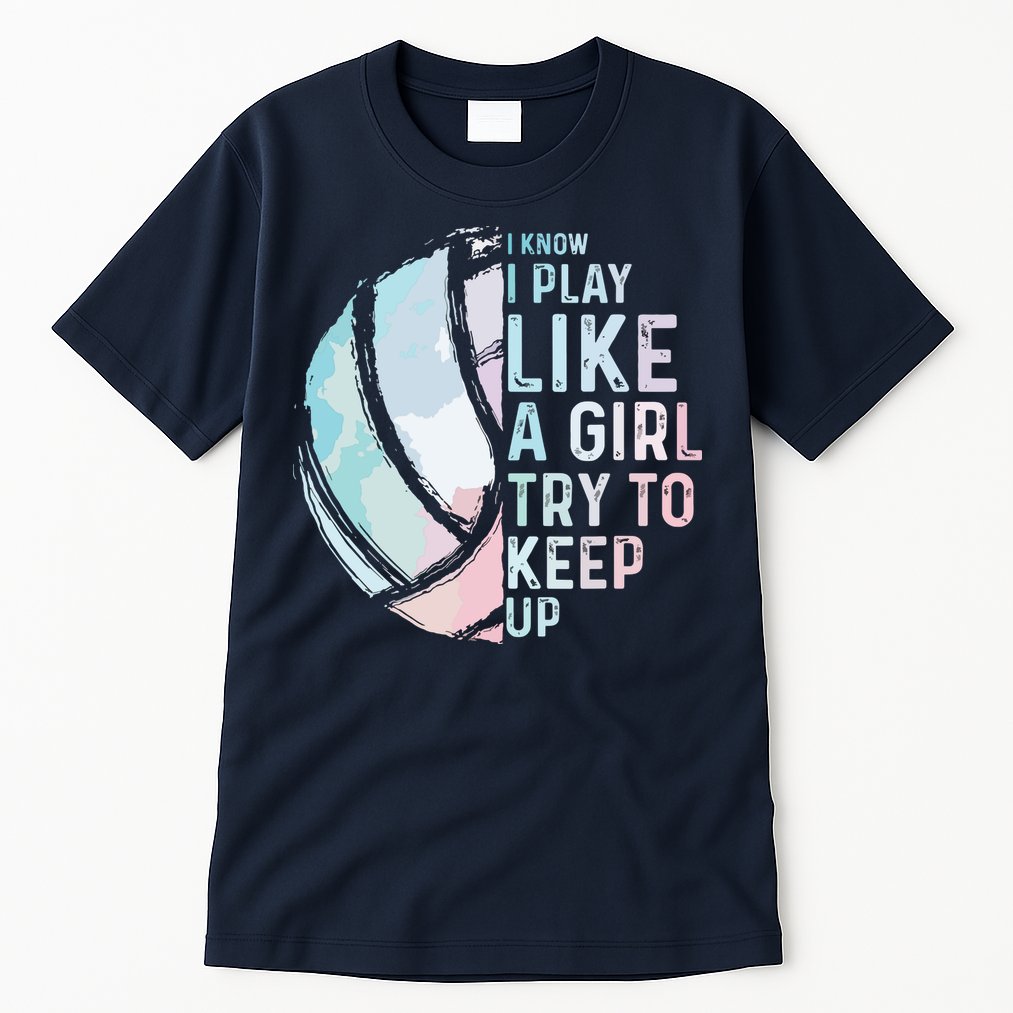 Funny Volleyball Design Teen Sports Lovers Tall T-Shirt
