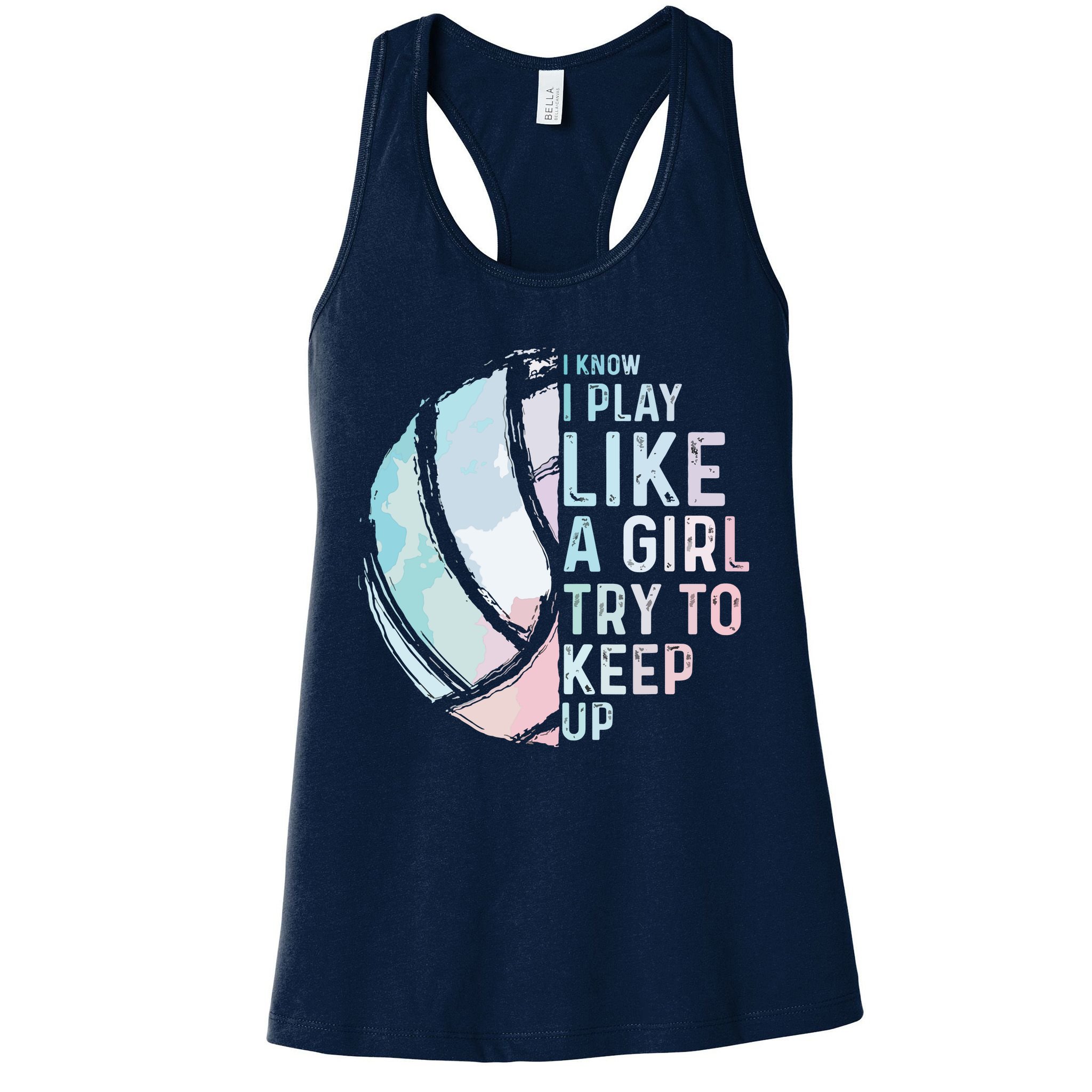 Funny Volleyball Design Teen Sports Lovers Womens Tank Top