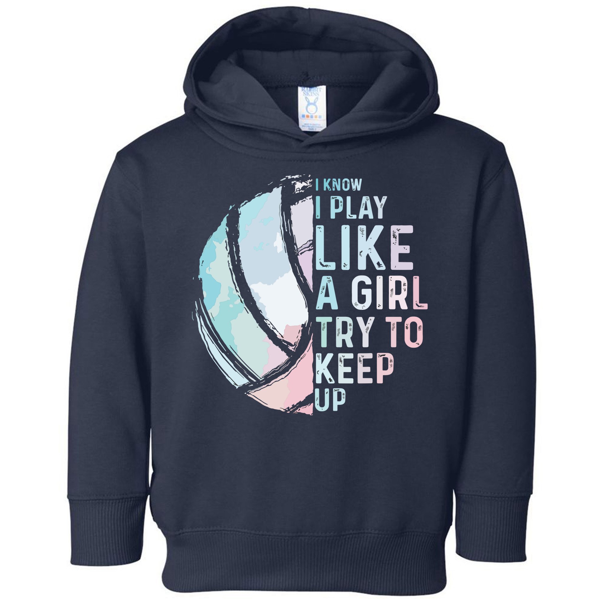 Funny Volleyball Design Teen Sports Lovers Toddler Hoodie