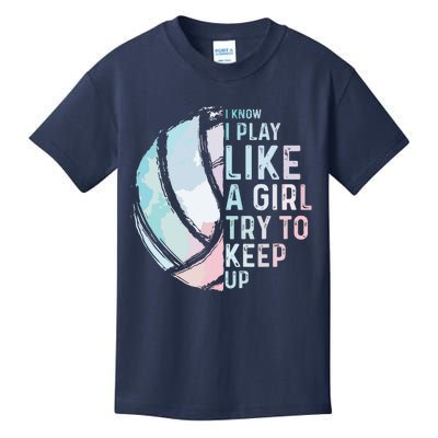 Funny Volleyball Design Teen Sports Lovers Kids T-Shirt