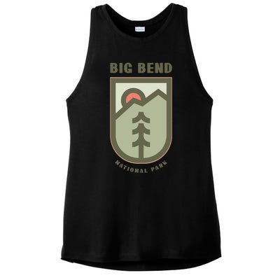 Family Vacation Design Great Gift Big Bend National Park Gift Ladies PosiCharge Tri-Blend Wicking Tank