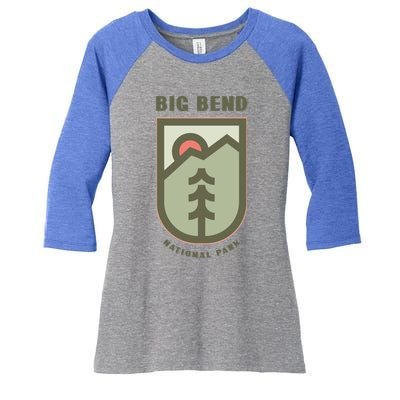 Family Vacation Design Great Gift Big Bend National Park Gift Women's Tri-Blend 3/4-Sleeve Raglan Shirt