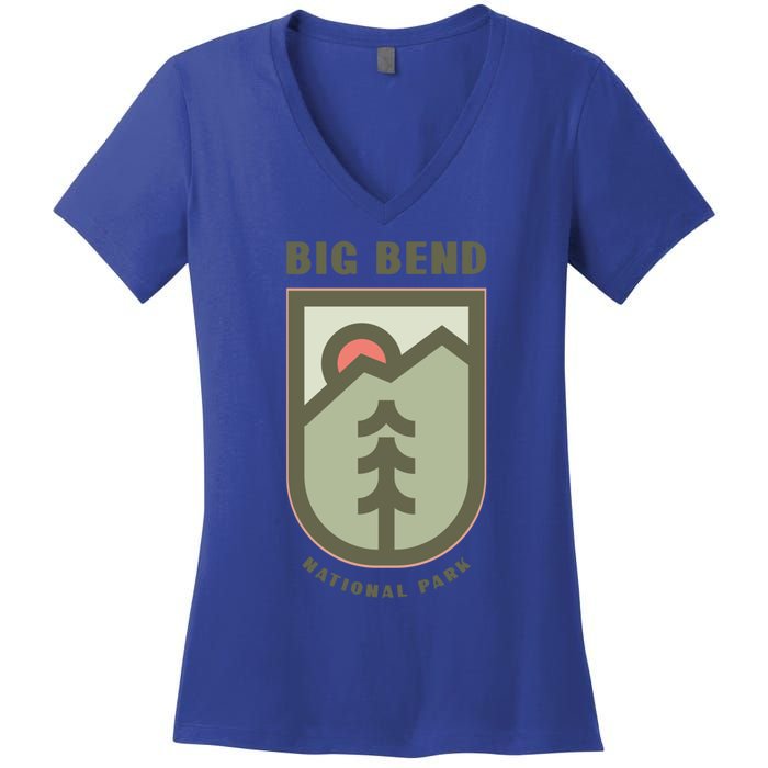 Family Vacation Design Great Gift Big Bend National Park Gift Women's V-Neck T-Shirt