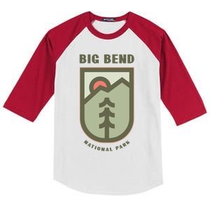 Family Vacation Design Great Gift Big Bend National Park Gift Kids Colorblock Raglan Jersey