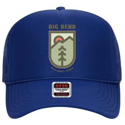 Family Vacation Design Great Gift Big Bend National Park Gift High Crown Mesh Back Trucker Hat