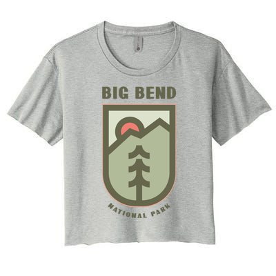 Family Vacation Design Great Gift Big Bend National Park Gift Women's Crop Top Tee