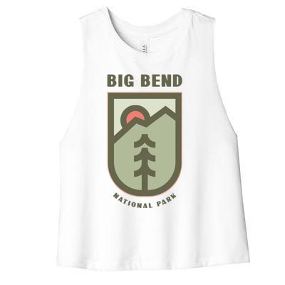 Family Vacation Design Great Gift Big Bend National Park Gift Women's Racerback Cropped Tank