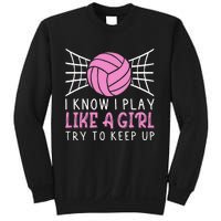 Funny Volleyball Design For Women Volleyball Player Sweatshirt