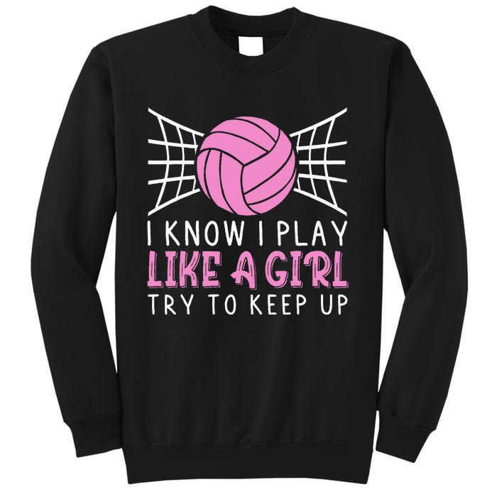 Funny Volleyball Design For Women Volleyball Player Sweatshirt