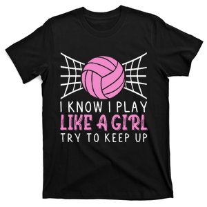 Funny Volleyball Design For Women Volleyball Player T-Shirt