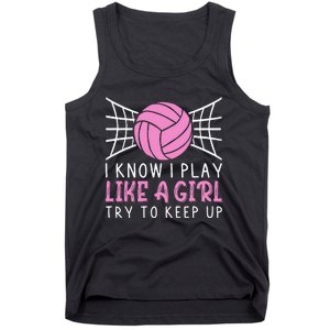 Funny Volleyball Design For Women Volleyball Player Tank Top