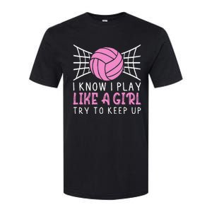 Funny Volleyball Design For Women Volleyball Player Softstyle CVC T-Shirt