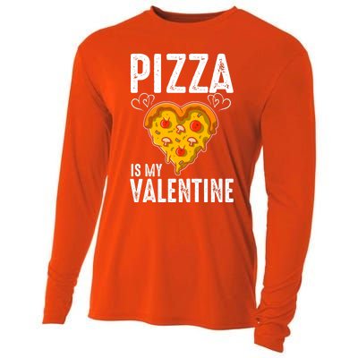 Funny Valentine's Day Pizza Makers Pizza Chefs Pizza Party Funny Gift Cooling Performance Long Sleeve Crew