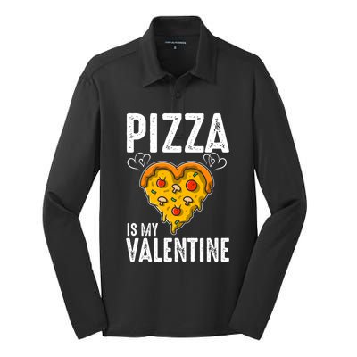 Funny Valentine's Day Pizza Makers Pizza Chefs Pizza Party Funny Gift Silk Touch Performance Long Sleeve Polo