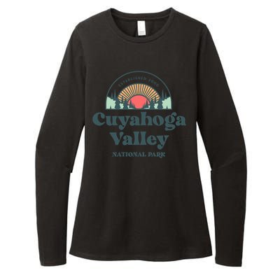 Family Vacation Design Gift Retro Cuyahoga Valley National Park Gift Womens CVC Long Sleeve Shirt