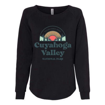 Family Vacation Design Gift Retro Cuyahoga Valley National Park Gift Womens California Wash Sweatshirt