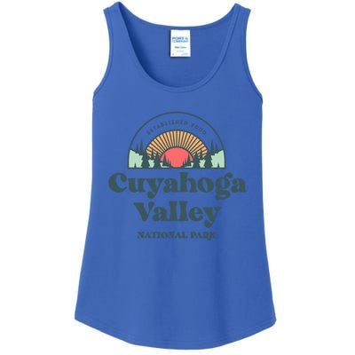 Family Vacation Design Gift Retro Cuyahoga Valley National Park Gift Ladies Essential Tank