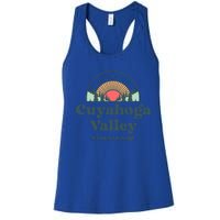 Family Vacation Design Gift Retro Cuyahoga Valley National Park Gift Women's Racerback Tank