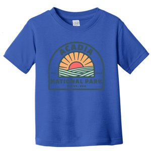 Family Vacation Design Gift Retro Acadia National Park Gift Toddler T-Shirt