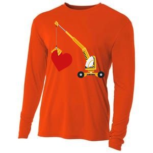 Funny Valentine Day Gift Truck Love Gift Cooling Performance Long Sleeve Crew