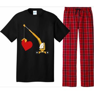 Funny Valentine Day Gift Truck Love Gift Pajama Set