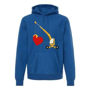 Funny Valentine Day Gift Truck Love Gift Premium Hoodie