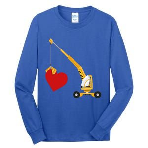 Funny Valentine Day Gift Truck Love Gift Tall Long Sleeve T-Shirt