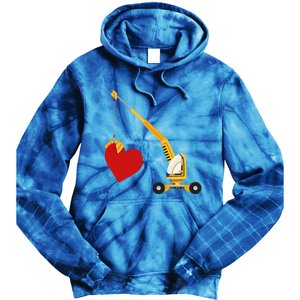 Funny Valentine Day Gift Truck Love Gift Tie Dye Hoodie