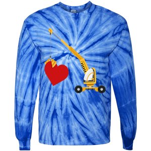 Funny Valentine Day Gift Truck Love Gift Tie-Dye Long Sleeve Shirt