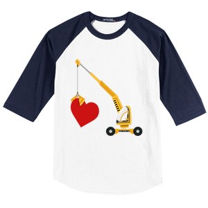 Funny Valentine Day Gift Truck Love Gift Baseball Sleeve Shirt