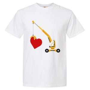 Funny Valentine Day Gift Truck Love Gift Garment-Dyed Heavyweight T-Shirt