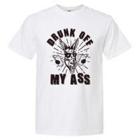 Funny Vintage Drunk Off My Ass Beer Donkey Mule Jackass Garment-Dyed Heavyweight T-Shirt