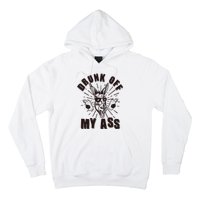 Funny Vintage Drunk Off My Ass Beer Donkey Mule Jackass Hoodie