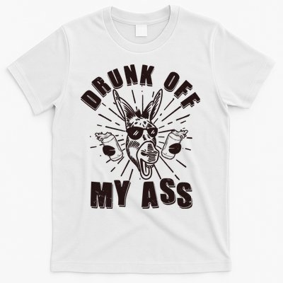 Funny Vintage Drunk Off My Ass Beer Donkey Mule Jackass T-Shirt
