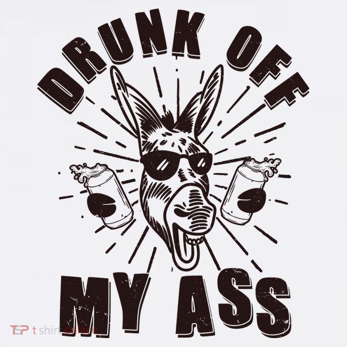 Funny Vintage Drunk Off My Ass Beer Donkey Mule Jackass Trucker Hat