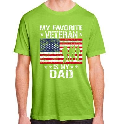 Father Veterans Day My Favorite Veteran Is My Dad Funny Gift Adult ChromaSoft Performance T-Shirt