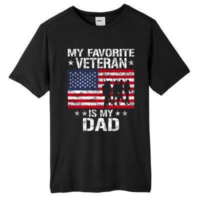 Father Veterans Day My Favorite Veteran Is My Dad Funny Gift Tall Fusion ChromaSoft Performance T-Shirt