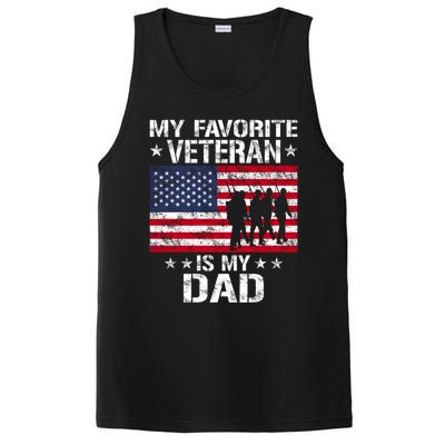 Father Veterans Day My Favorite Veteran Is My Dad Funny Gift PosiCharge Competitor Tank