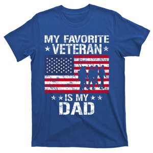 Father Veterans Day My Favorite Veteran Is My Dad Funny Gift T-Shirt