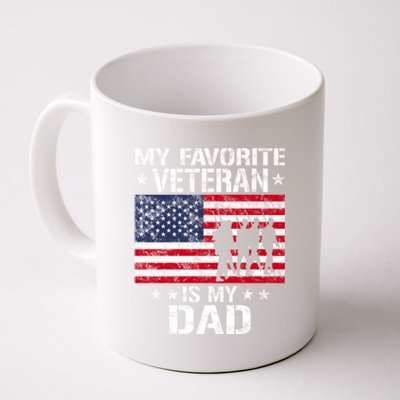 Father Veterans Day My Favorite Veteran Is My Dad Funny Gift Coffee Mug