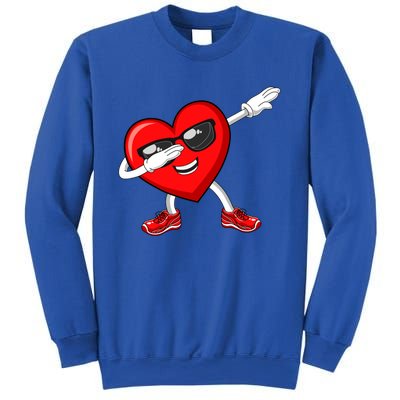 Funny Valentines Day Dabbing Heart Love Dab Dance Funny Gift Sweatshirt