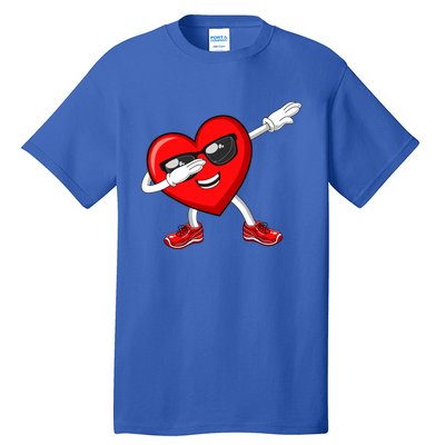 Funny Valentines Day Dabbing Heart Love Dab Dance Funny Gift Tall T-Shirt